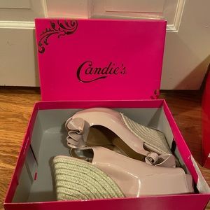 COPY - candies dania blush pleather wedges